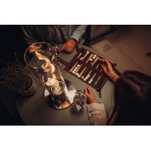 höfats SPIN 120 Tischfeuer silber Bioethanol Windlicht Outdoor Indoor