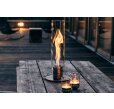 höfats SPIN 120 Tischfeuer silber Bioethanol Windlicht Outdoor Indoor