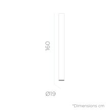 FITY Standleuchte 160 cm Kaltweiß mit Kabel