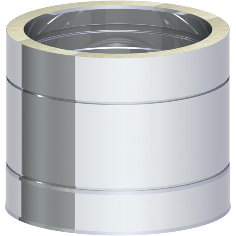 Längenelement doppelwandig  250 mm Ø 180 mm