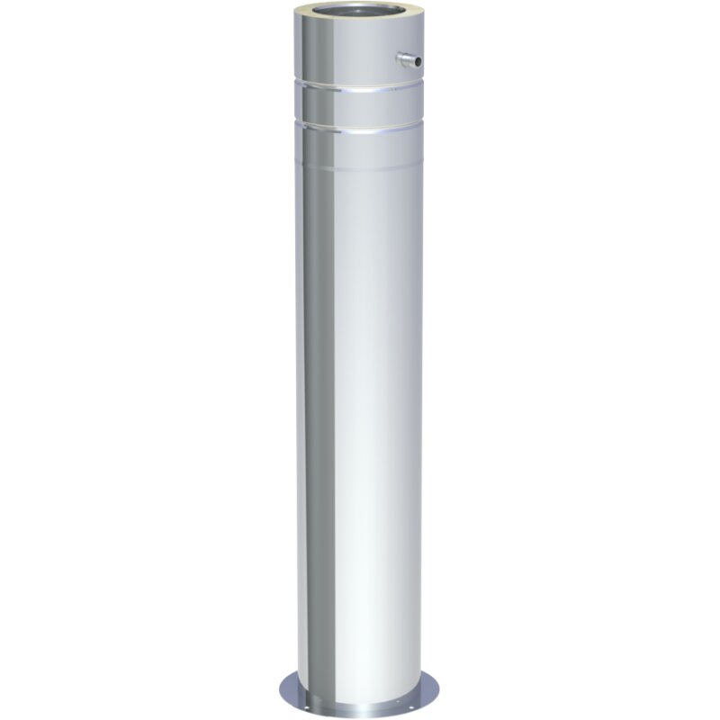 Teleskopstütze 250-1190mm mit Teleskopkopf mit Kondensatablauf seitlich DW 80-250mm Premium