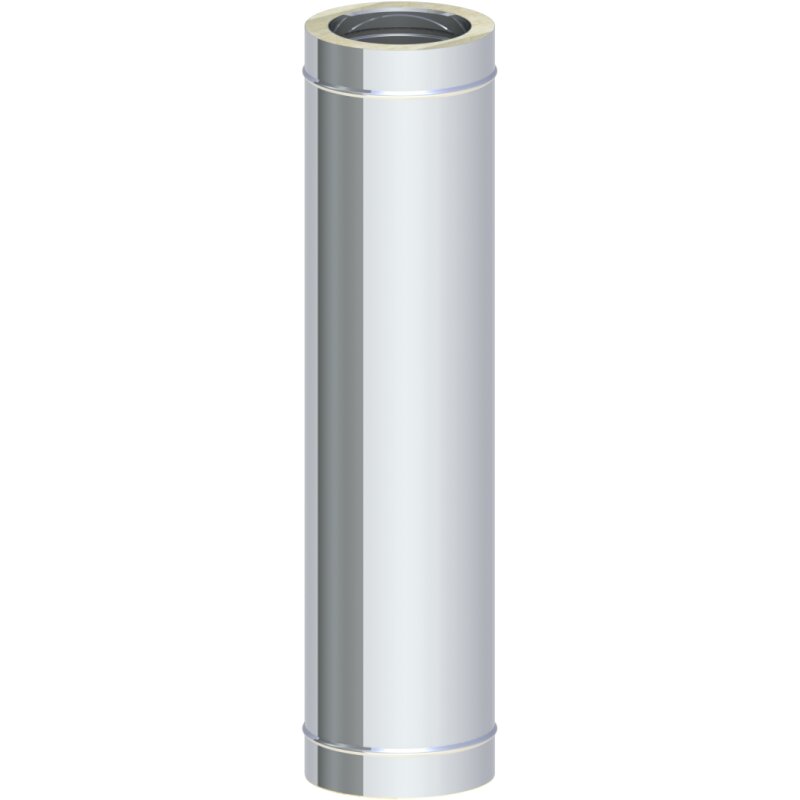 Längenelement 1000mm mit Doppelmuffe inkl. 2 Stück Klemmbänder DW 80-250mm Premium