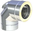 Bogenelement Winkel 90° mit Revisionsöffnung für Öl und Gas DW 80-250mm Premium