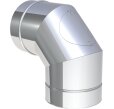 Bogenelement Winkel 90° mit Revisionsöffnung Design für Festbrennstoffe (Innenbereich) DW 80-250mm Premium
