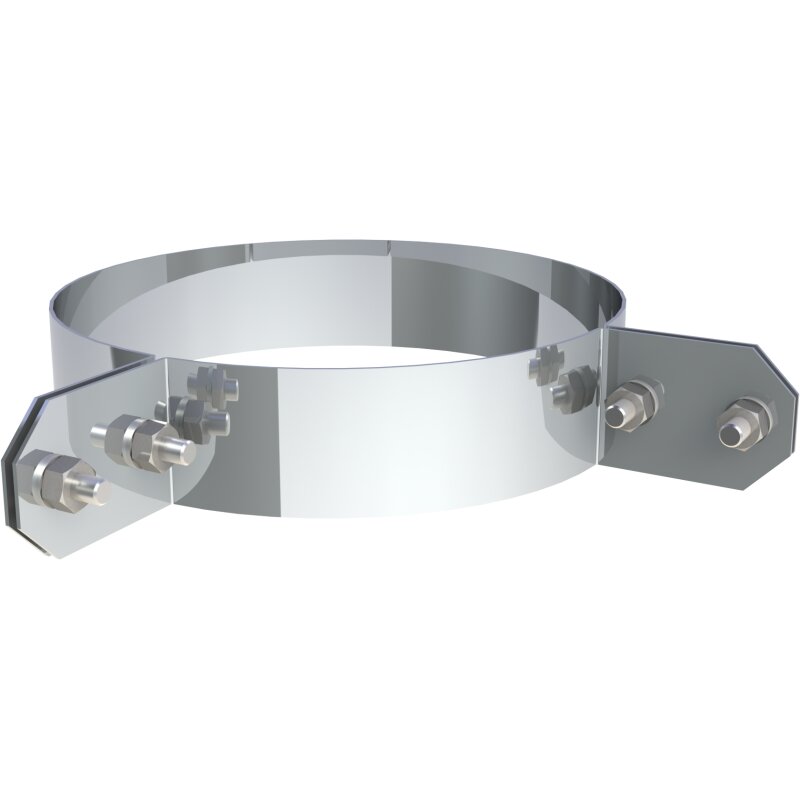 2 Punkt Abspannschelle DW 130-250mm Wandstärke 0,5 mm