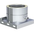 Grundplatte mit Kondensatablauf seitlich und DW 1/2" Nippel DW 130-250mm Wandstärke 0,5 mm