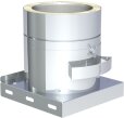 Grundplatte mit herausnehmbaren Rußtopf DW 130-250mm Wandstärke 0,5 mm