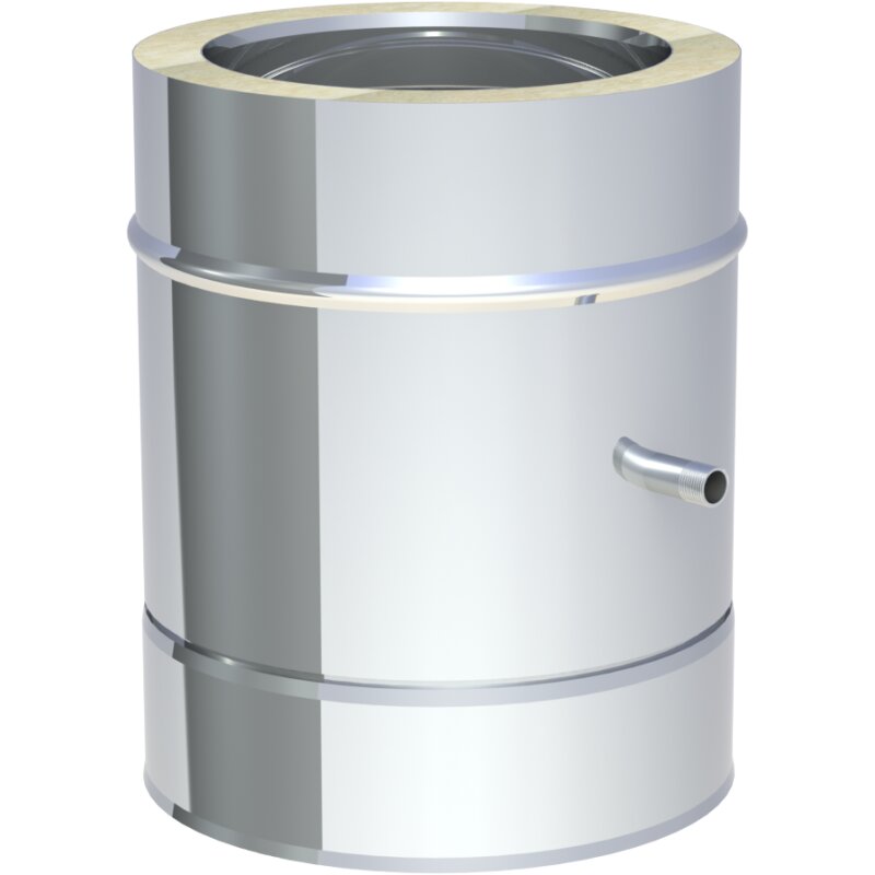 Entwässerungselement für horizontalen und vertikalen Einbau mit 1/2" Nippel 250mm DW 130-250mmWandstärke 0,5 mm