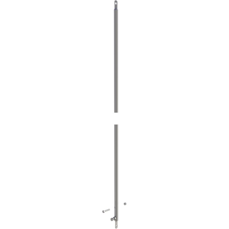Abspannrohre verstellbar bis 4000mm - 2 Stangen - Windlastzonen 1+2 Wandstärke 0,5 mm