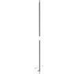 Abspannrohre verstellbar bis 4000mm - 2 Stangen - Windlastzonen 1+2 Wandstärke 0,5 mm