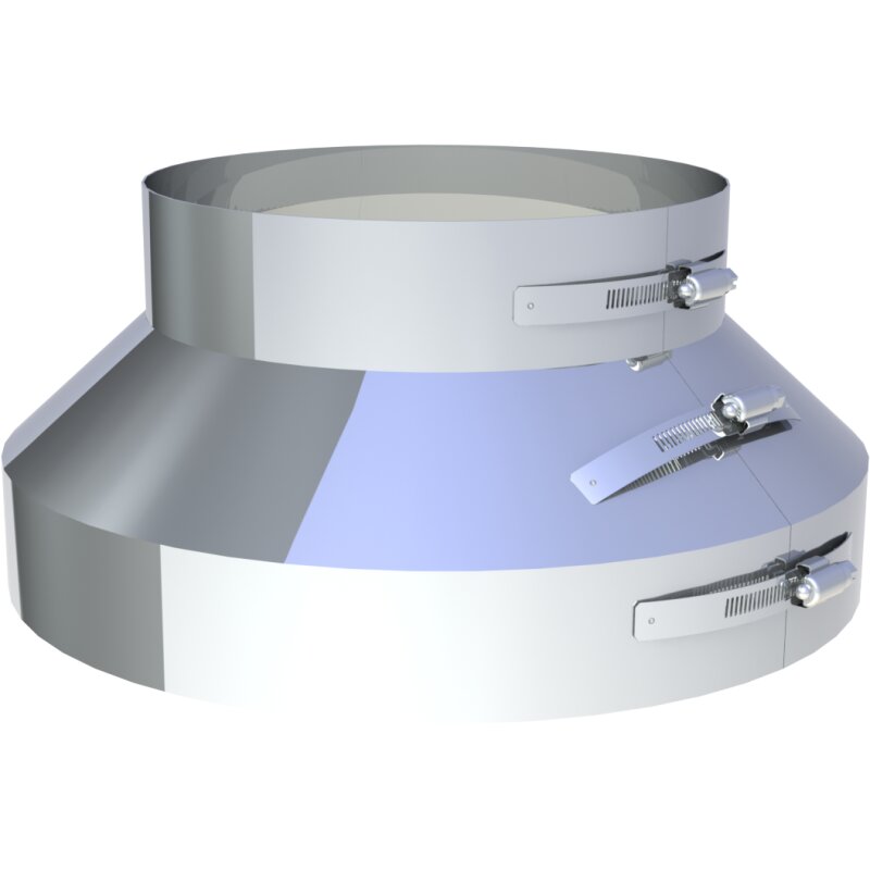 Wetterkragen Spezial mit Hinterlüftung DW130-250mm Wandstärke 0,5 mm