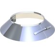 Wetterkragen mit Rand und Abstandhaltern für Hinterlüftung DW130-250mm Wandstärke 0,5 mm