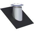 Dachdurchführung 26-35° mit Elastomerrand und Wetterkragen DW 130-250mm Wandstärke 0,5 mm