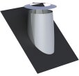 Dachdurchführung 36-45° mit Elastomerrand und Wetterkragen DW 130-250mm Wandstärke 0,5 mm