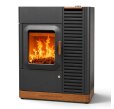 Mo Duo – Kaminofen für Scheitholz & Pellets Frontverkleidung in Keramik