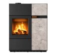 Quadra Duo - Hybridofen für Holz & Pellets Speckstein