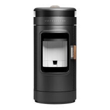 Ella - innovativer Pelletofen mit 8 kW in Stahl