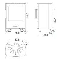 Kaminofen WIKING Mini 2 - mit kurze Beine